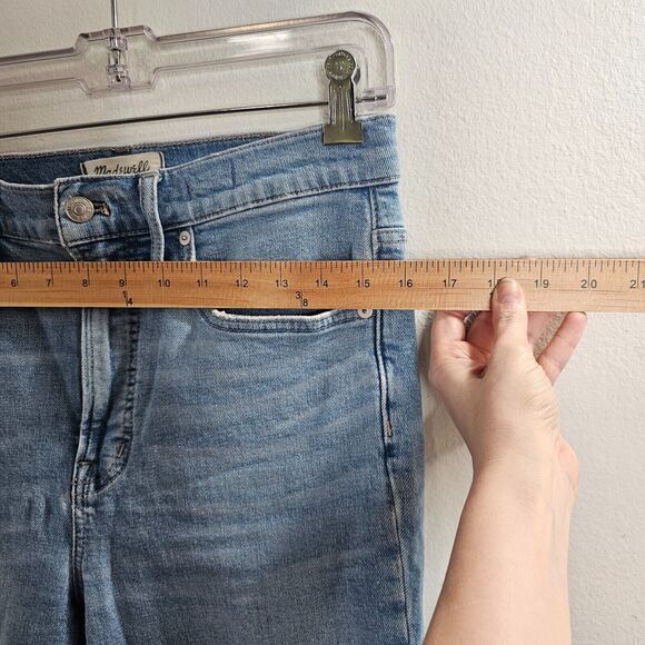 Madewell Medium-Blue Wash The Perfect Vintage Jeans Raw Hem Edition High Rise 28 - Picture 7 of 14
